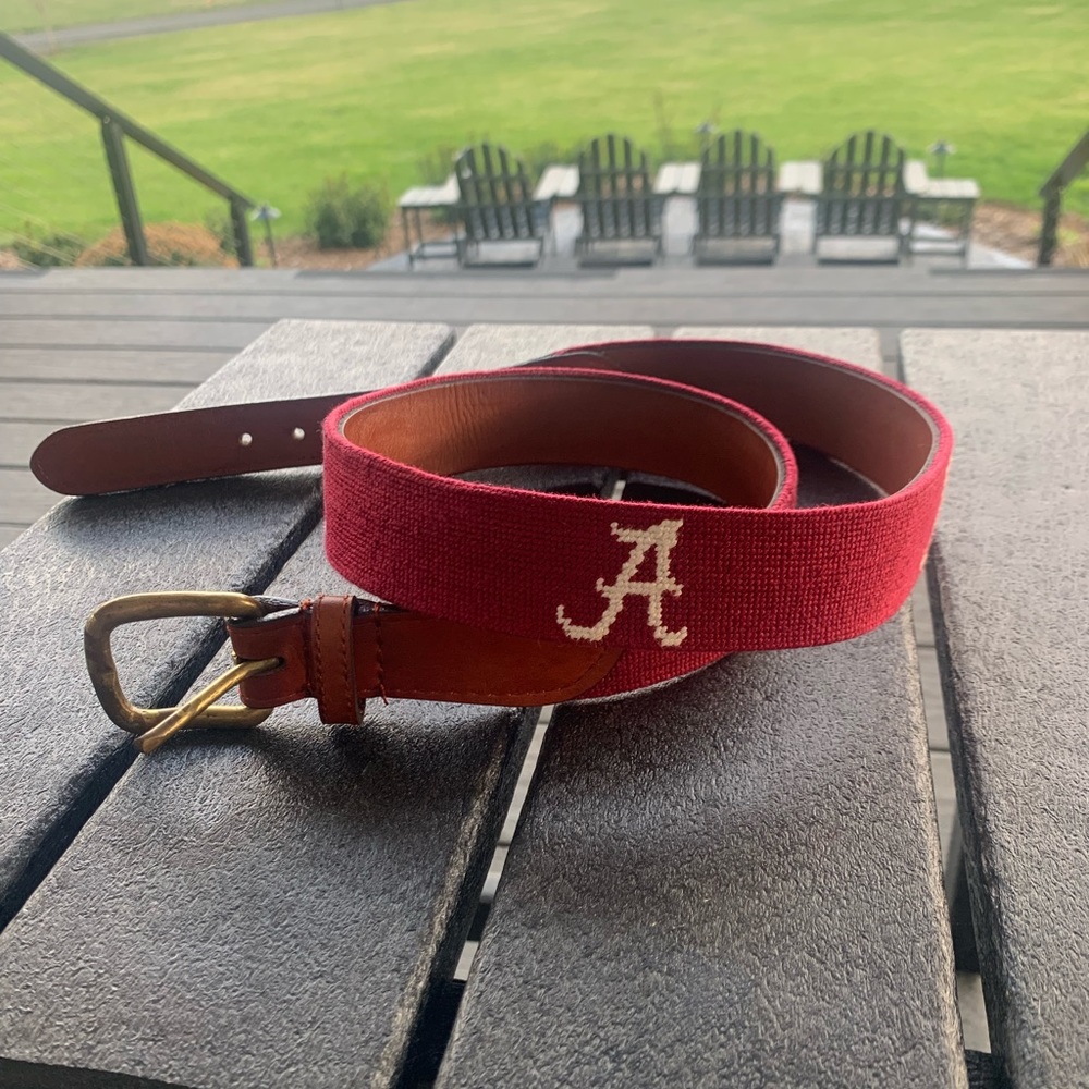 Smathers and Branson needlepoint Alabama belt